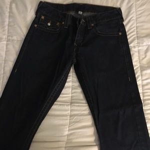 True Religion Contrast Straight Jeans